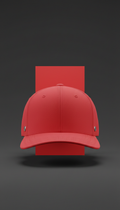 Vivid Red Snapback Cap