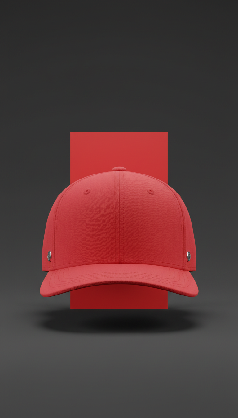 Vivid Red Snapback Cap
