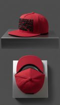 Crimson Red Limited Snapback with Black Embroidery